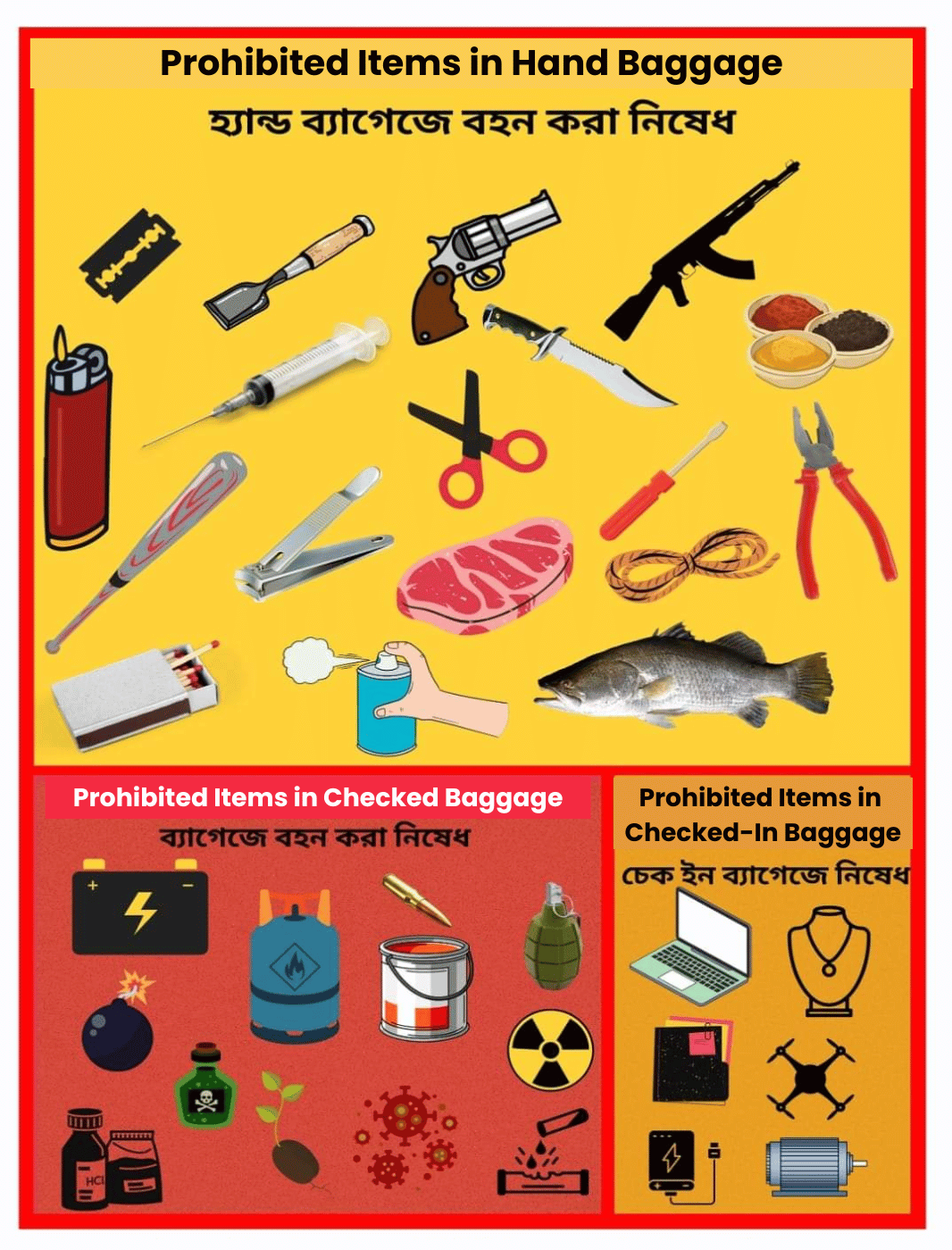 picture prohibited items